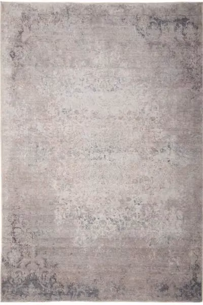 Kukoon Vintage Design Washable Stain Resistant Area Rug in Beige and Grey, W: 60 cm x L: 240 cm