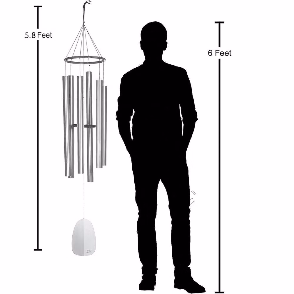 Woodstock Chimes Chimes of Apollo Large Silver Outdoor Wind Chime – 3
