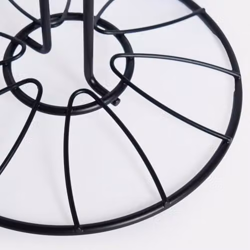 OHS Black Metal Wire Mug Tree with 6 Hooks and Anti-Slip Base, W/D/H: 15.0 x 15.0 x 35.0 cm – 4