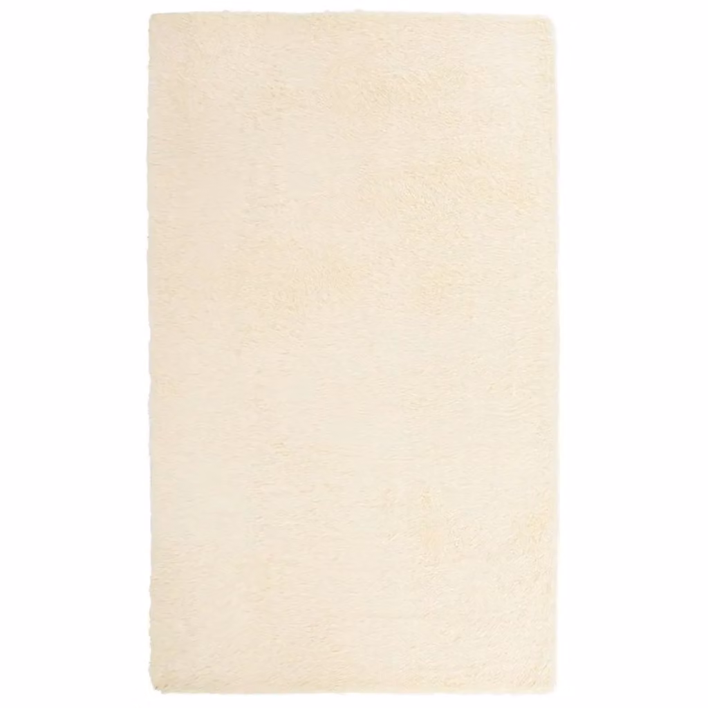 Berkfield Home NAVARRA Shaggy High Pile Rug, Beige, W: 60 cm, L: 100 cm – 1
