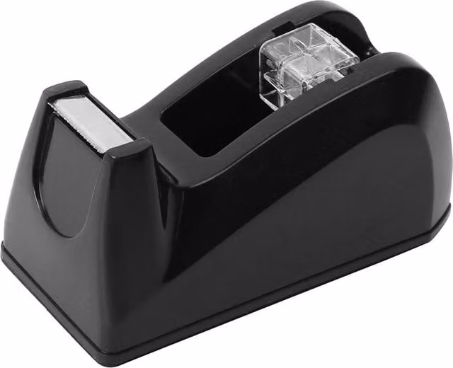 i-doodle Essentials Tape Dispenser in Black Plastic