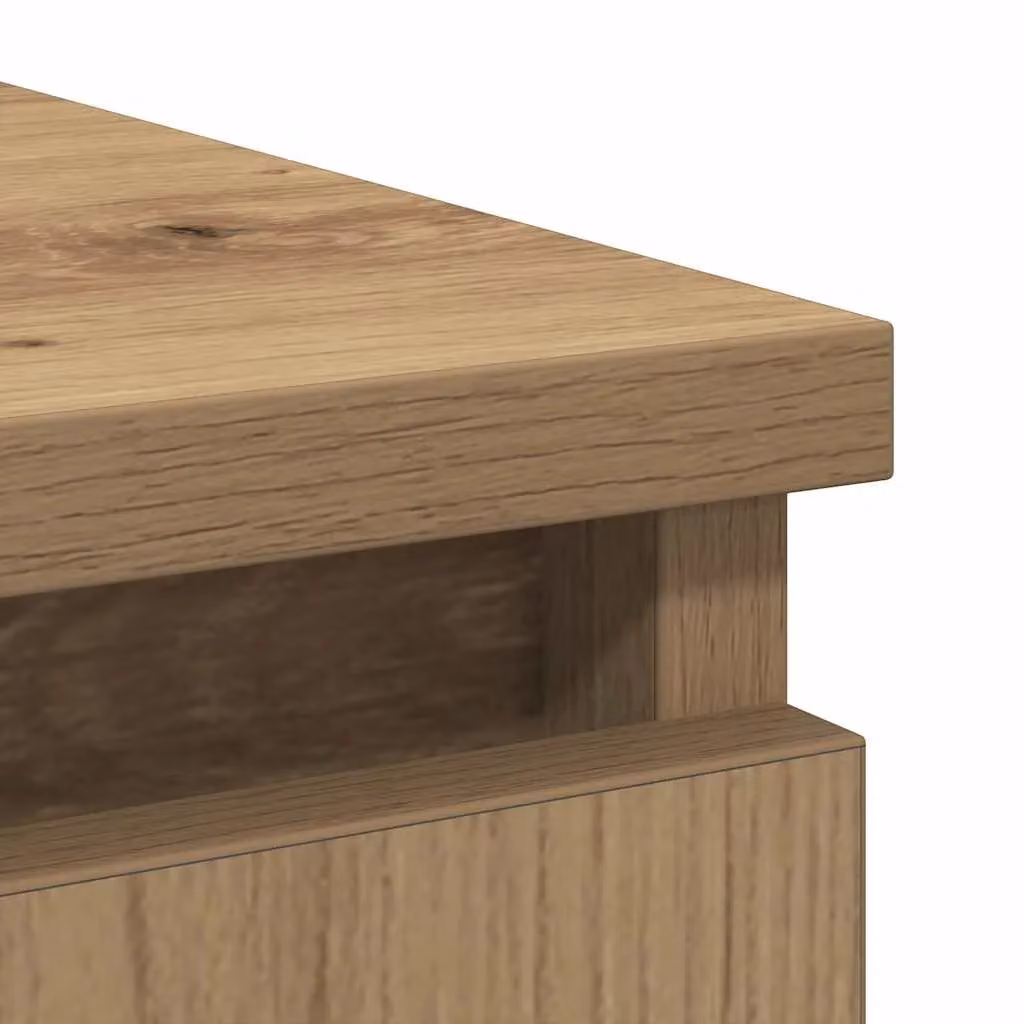 Berkfield Home Artisan Oak Sideboard with Drawer in Brown, W: 71 cm, D: 35 cm, H: 65 cm – 5