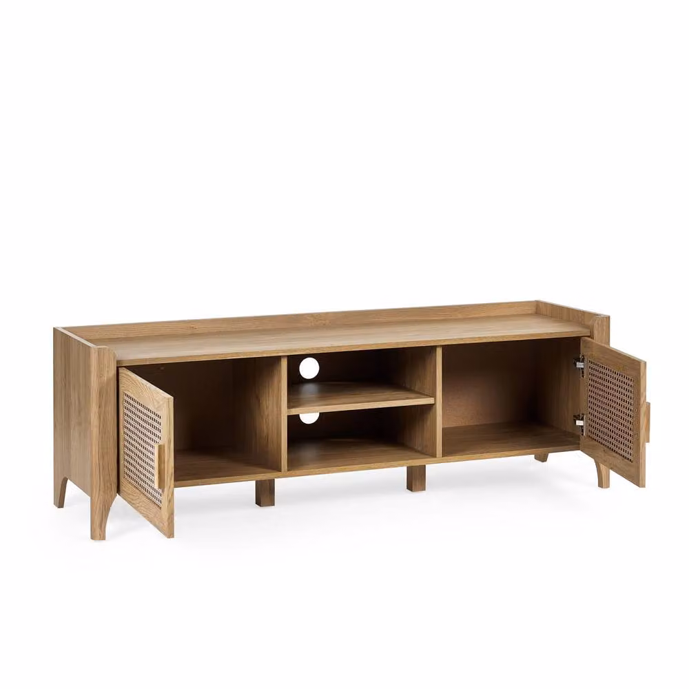 Cheshire Premium Melrose Media Unit in Light Oak – 2