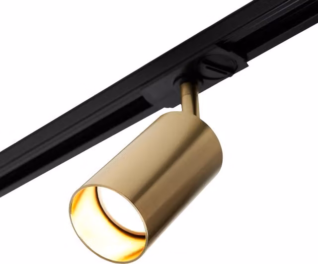 Litecraft Mitchell Low Profile Track Head in Satin Brass