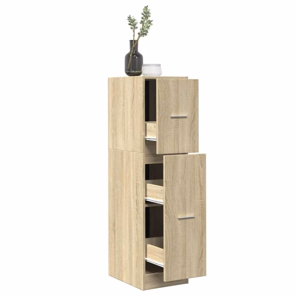Berkfield Home Apothecary Cabinet in Sonoma Oak, W/D/H: 30 x 30 x 118 cm – 2