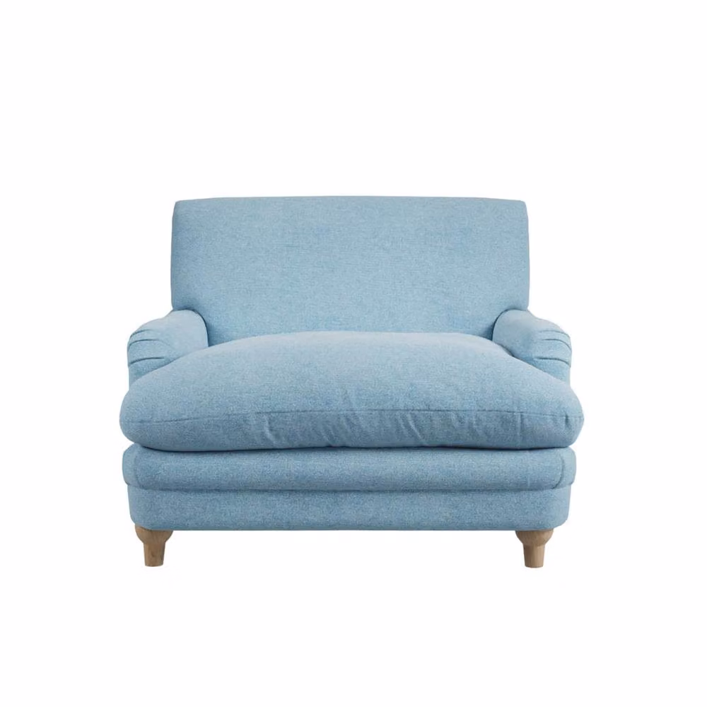 Wyld Haus Bambola Armchair in Duck Egg Blue Chenille Fabric – 2