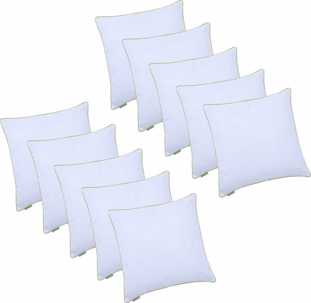 Gardenista Green and White Decorative Square Garden Scatter Cushion, W/D/H: 45 x 45 x 45 cm