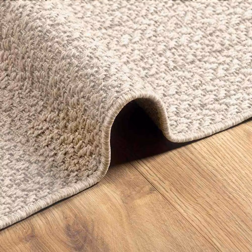 Berkfield Home ZIZUR Rug in Beige Jute Look for Indoor and Outdoor Use, W/D/H: 80 x 150 cm – 3