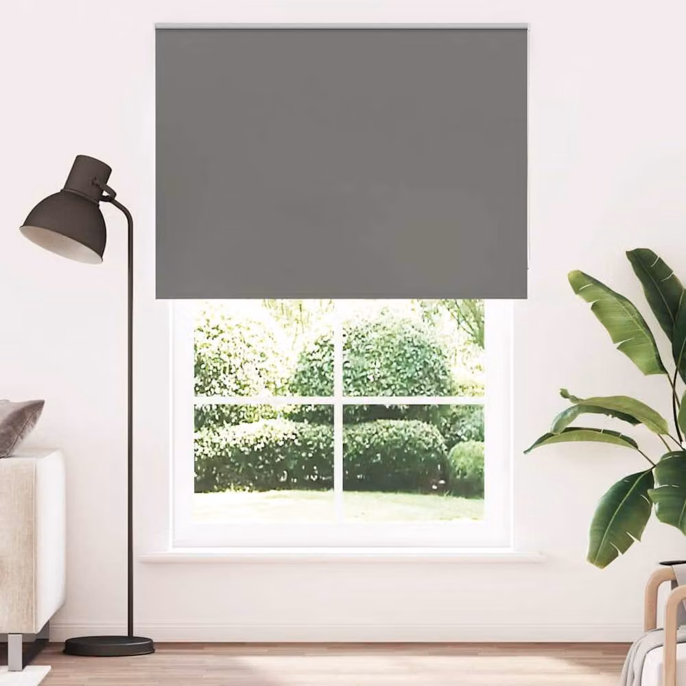 Berkfield Home Grey Blackout Roller Blind, Polyester, W: 160 cm, H: 230 cm – 2