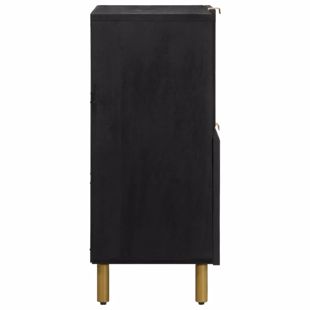 Berkfield Home Modern Black Matt Sideboard, W/D/H: 80 x 33 x 75 cm – 3