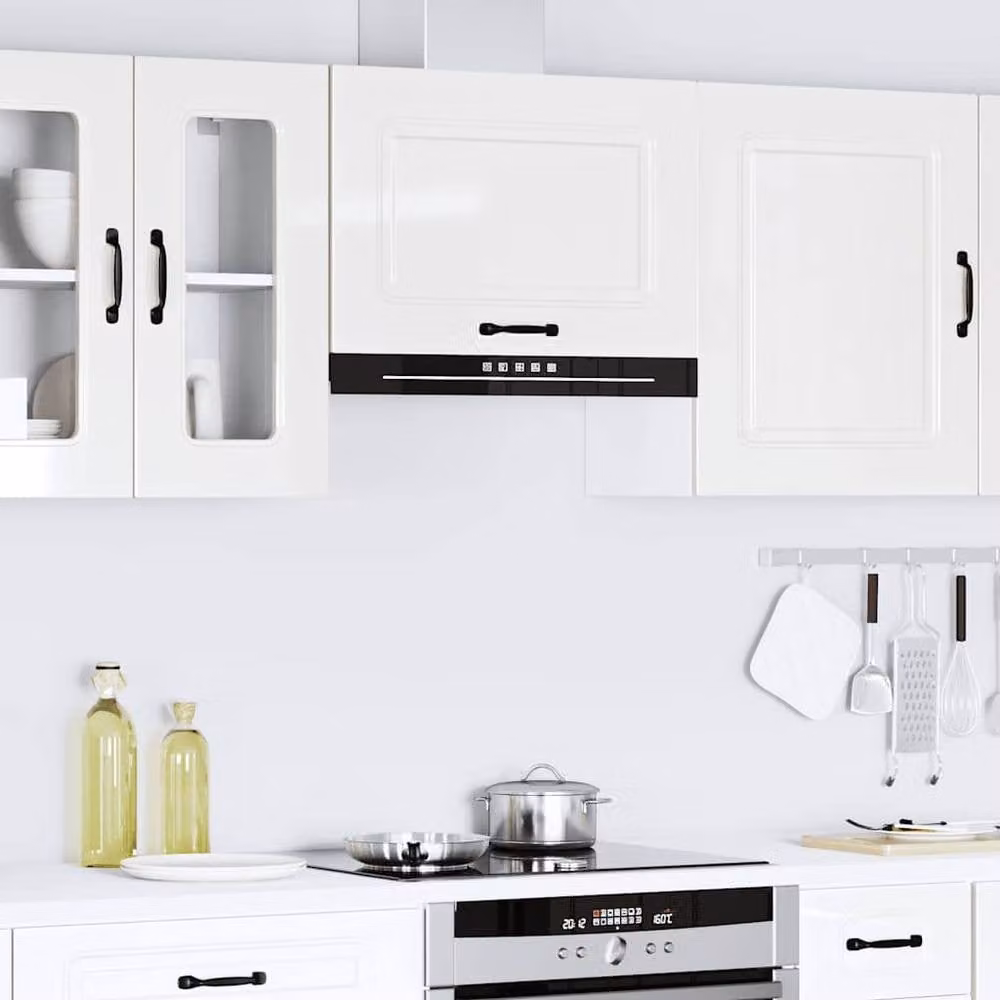 Berkfield Home Kitchen Kalmar Wall Cabinet in High Gloss White Engineered Wood