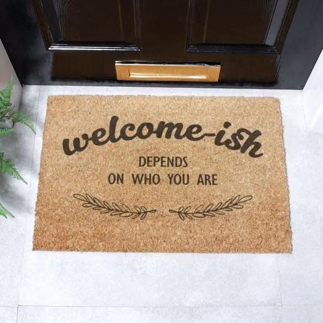Artsy Mats Welcome-ish Doormat in Brown, W/D: 60 x 40 cm – 1