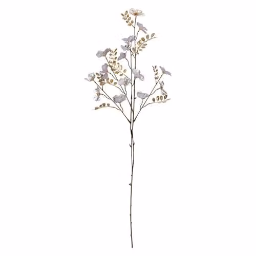 VFM e-Store Silver Christmas Daisy Spray Floral Decoration, H 91 cm x W 29 cm