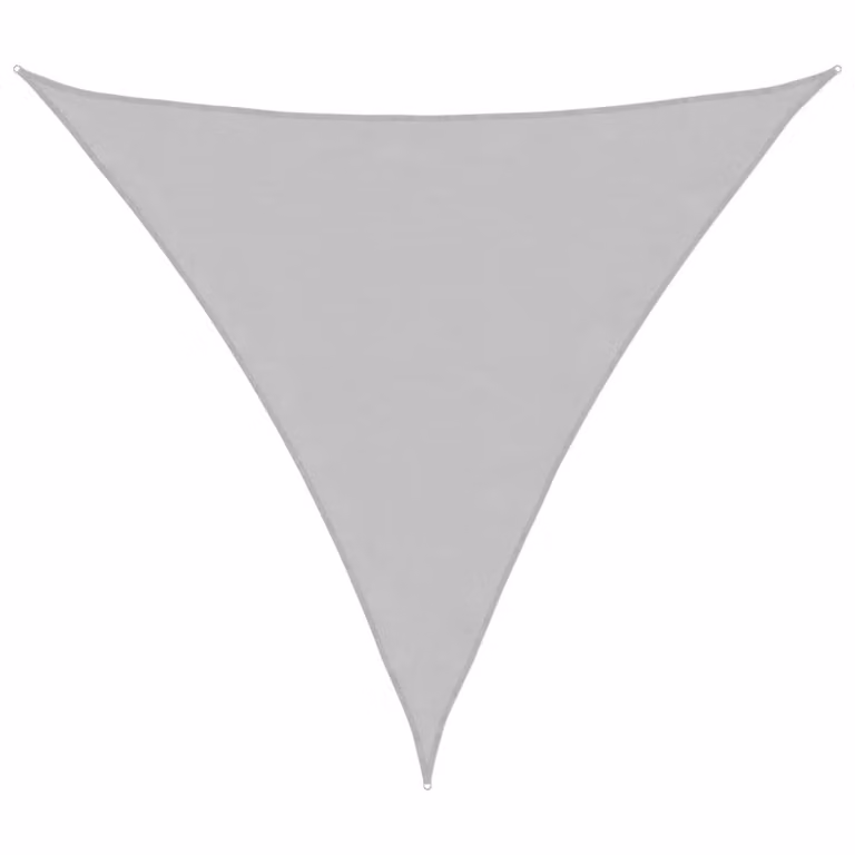 Berkfield Home Square Sun Shade Sail in Light Grey, 100% Polyester Oxford, W x D: 6 x 6 m