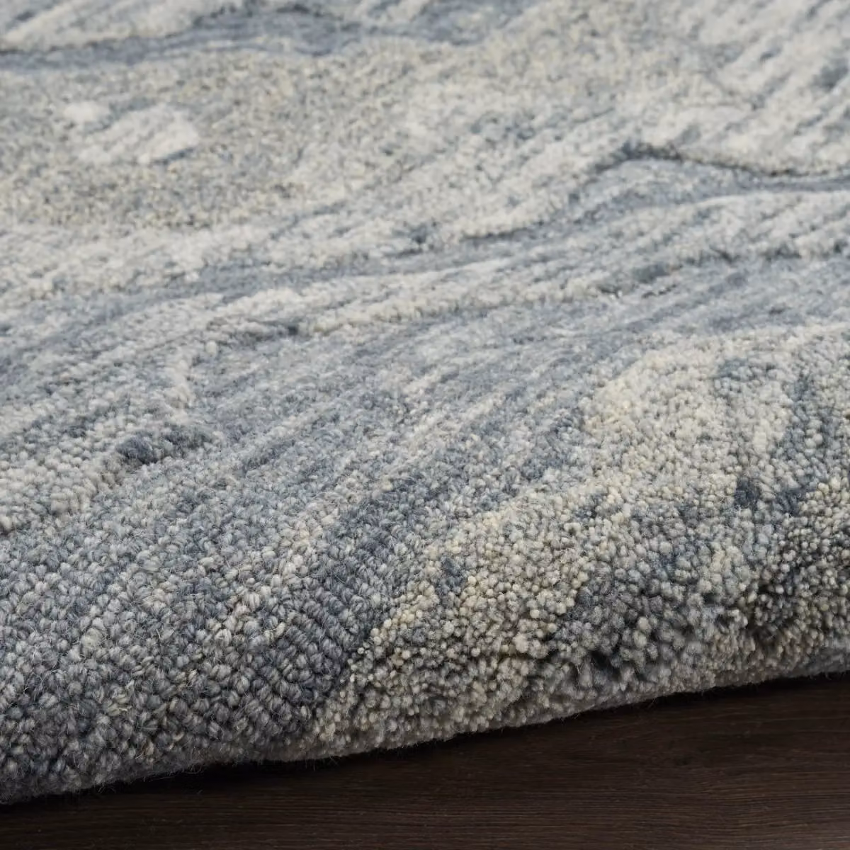 The Rug Shop UK Blue Handmade Modern Abstract Wool and Cotton Area Rug W: 250 cm, D: 350 cm – 2