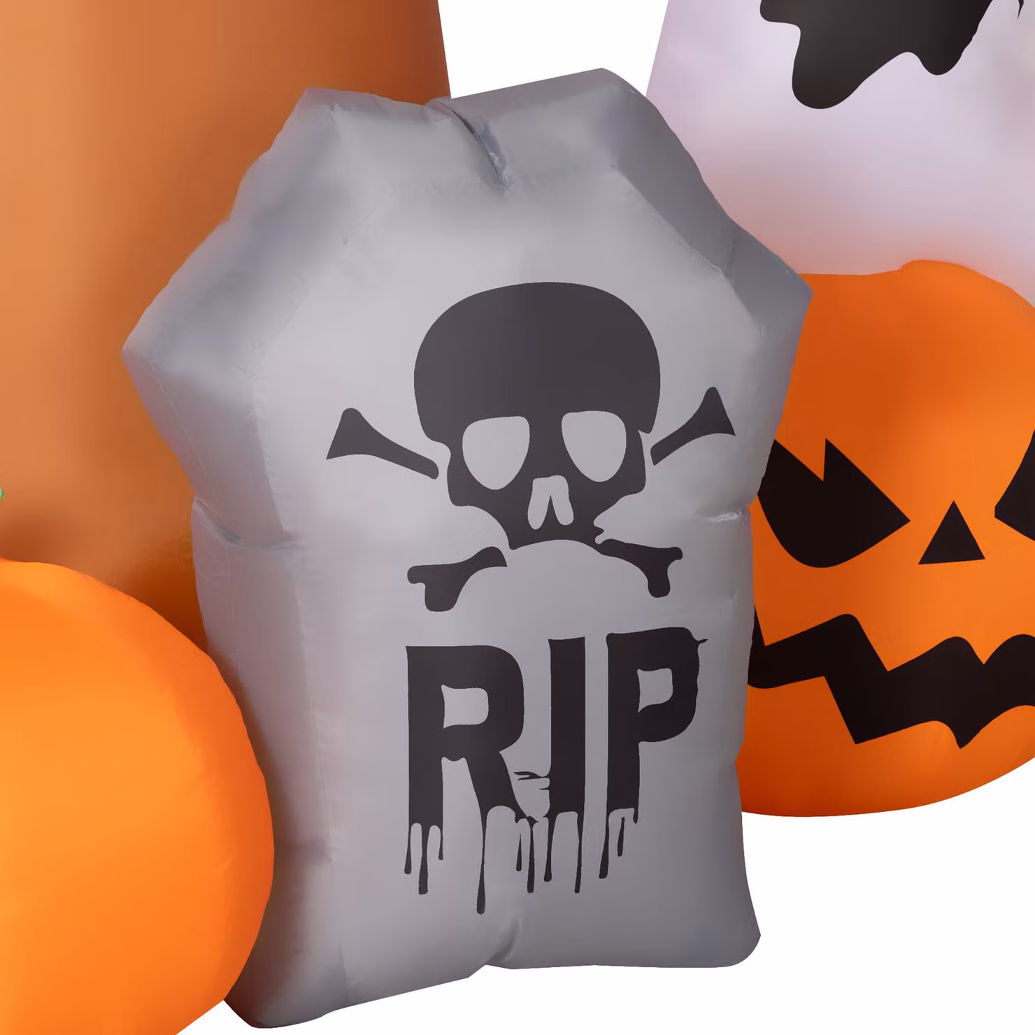 Outsunny 7.9FT Tall Halloween Inflatable Ghost Tree with White Ghosts, Pumpkins and Tombstones, Outdoor Blow-Up Decoration – 6