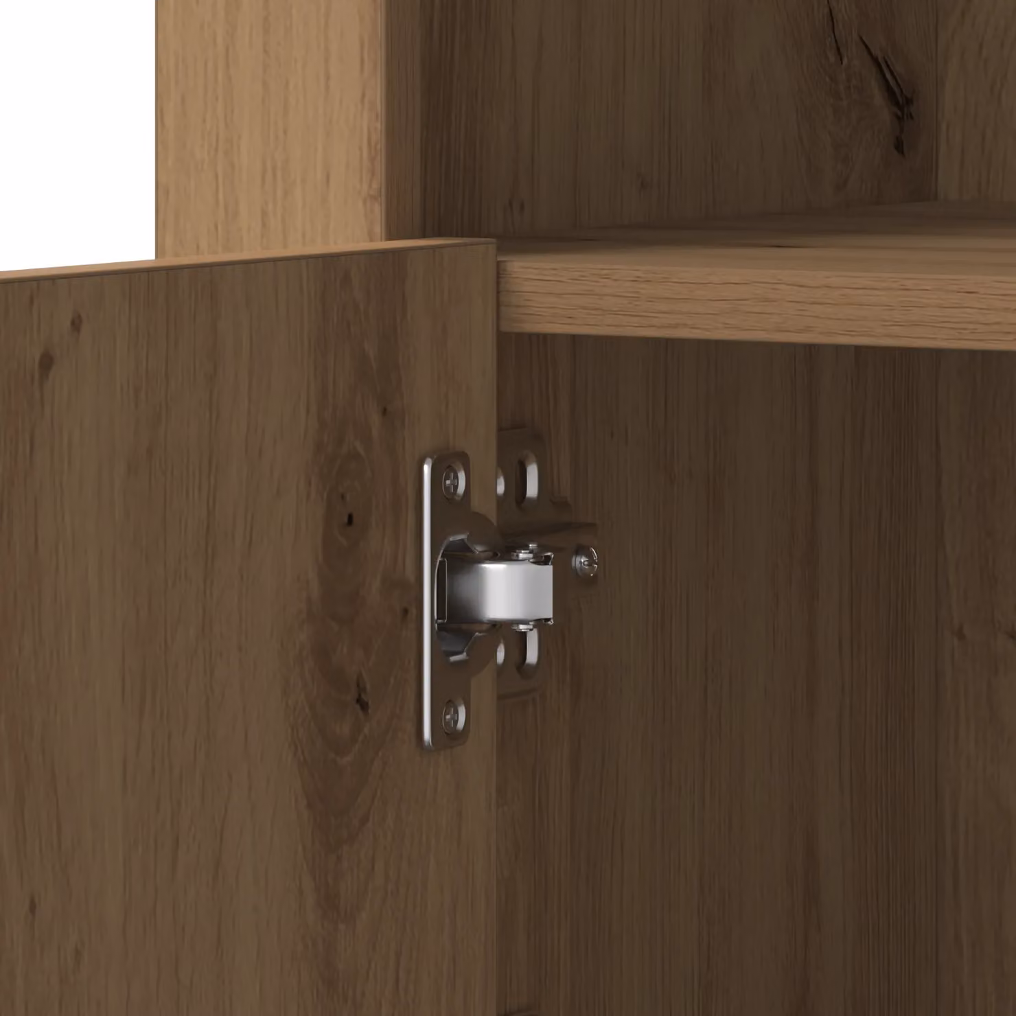Berkfield Home Artisan Oak Side Cabinets with Integrated LED Lights, Set of 2, Brown, W: 41 cm, D: 37 cm, H: 67 cm – 5