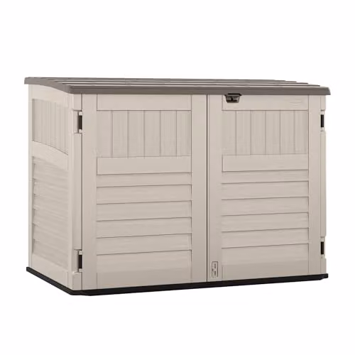 Rowlinson Stow-Away Large Garden Store in Vanilla, W: 179 cm, D: 112 cm, H: 132 cm – 2