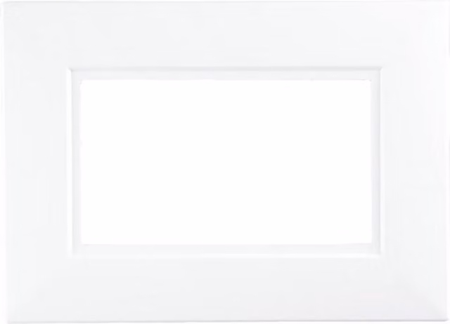 Dencon 2 Gang Finger Plate, White (Pack of 2)