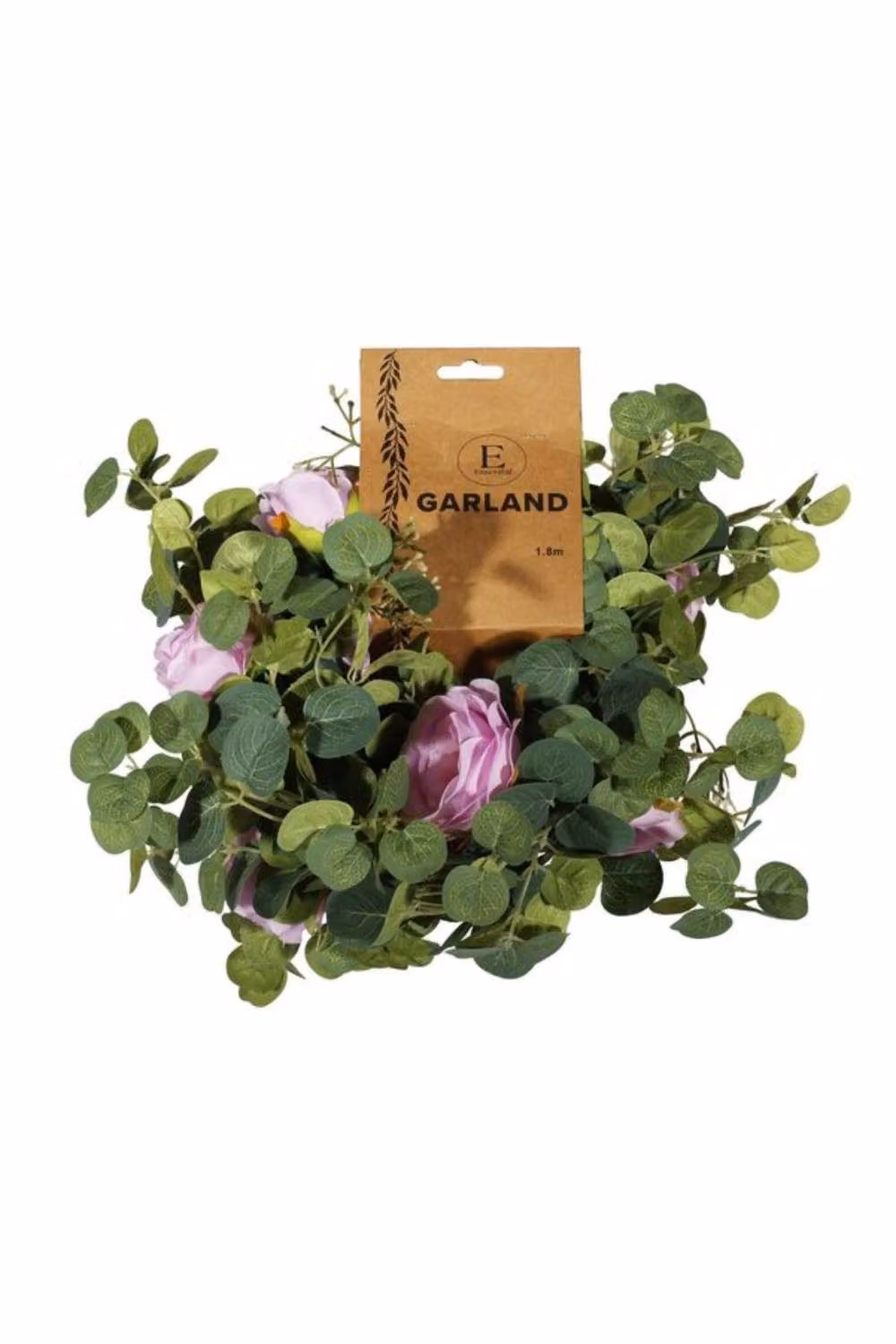 KDMD Essential Light Purple Mixed Rose and Foliage Floral Garland – 2