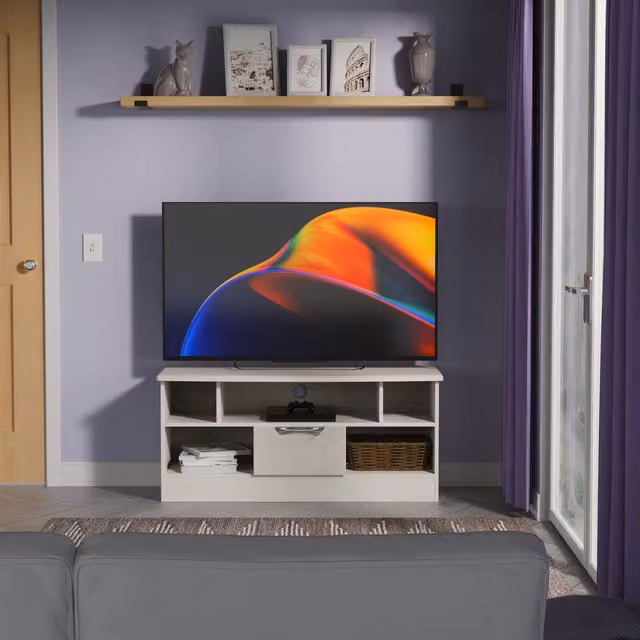 2 U Holborn Ready Assembled 1 Drawer TV and Media Unit in Taupe