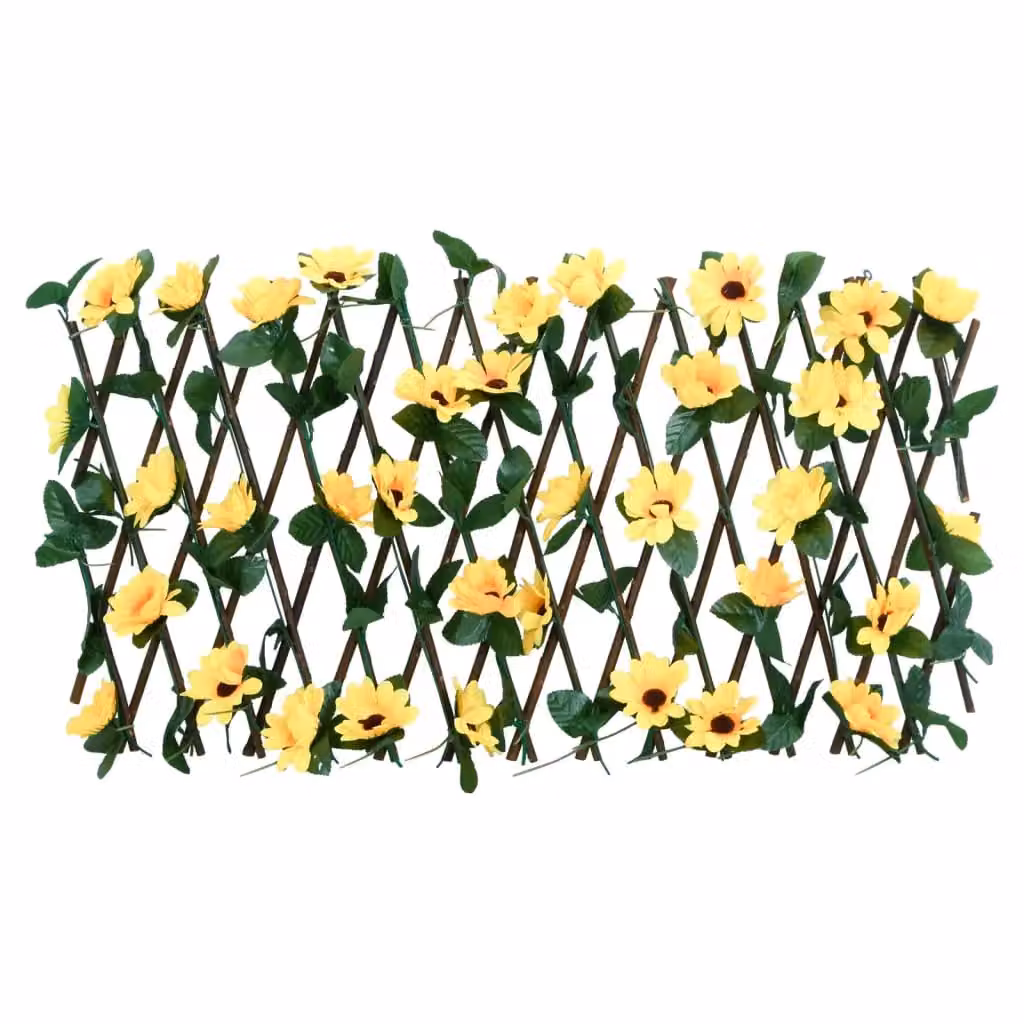 Berkfield Home Artificial Ivy Trellis Expandable Yellow W: 180 cm, H: 20 cm – 2