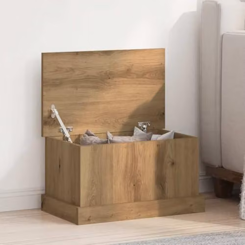 vidaXL Storage Box Artisan Oak in Brown, W/D/H: 50 x 30 x 28 cm – 2