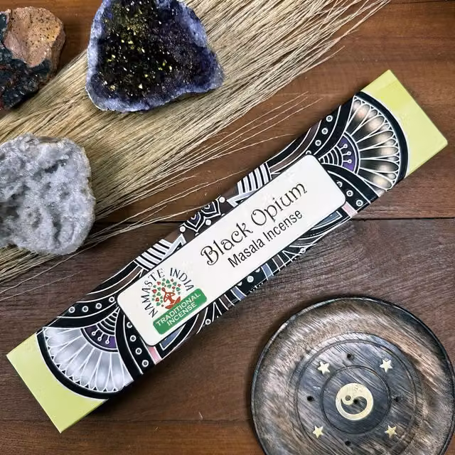 Namaste Mandala Masala Incense Sticks Opium in Black and Multicolour