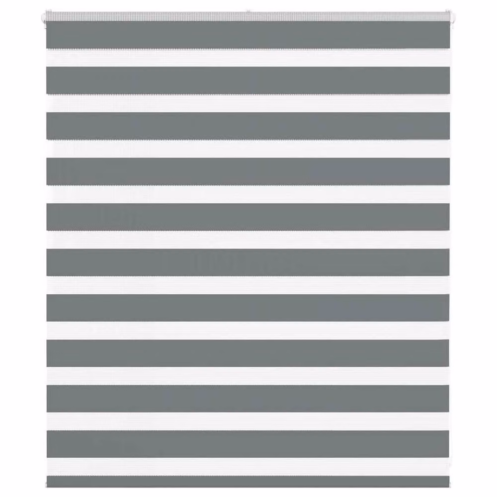 Berkfield Home Elegant Zebra Blind in Dark Grey, W: 135 cm, H: 100 cm – 2