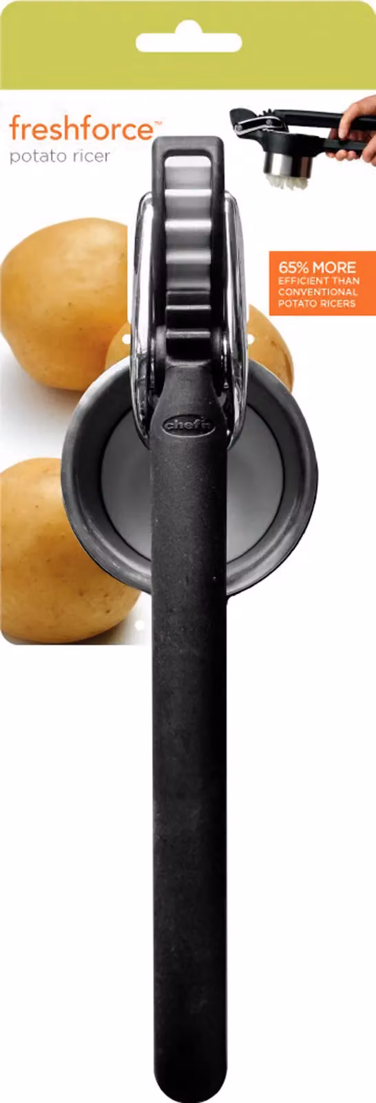 Chef'n FreshForce Potato Ricer in Black and Multicolour Stainless Steel, W/D/H: 32.385 x 9 x 12 cm – 5