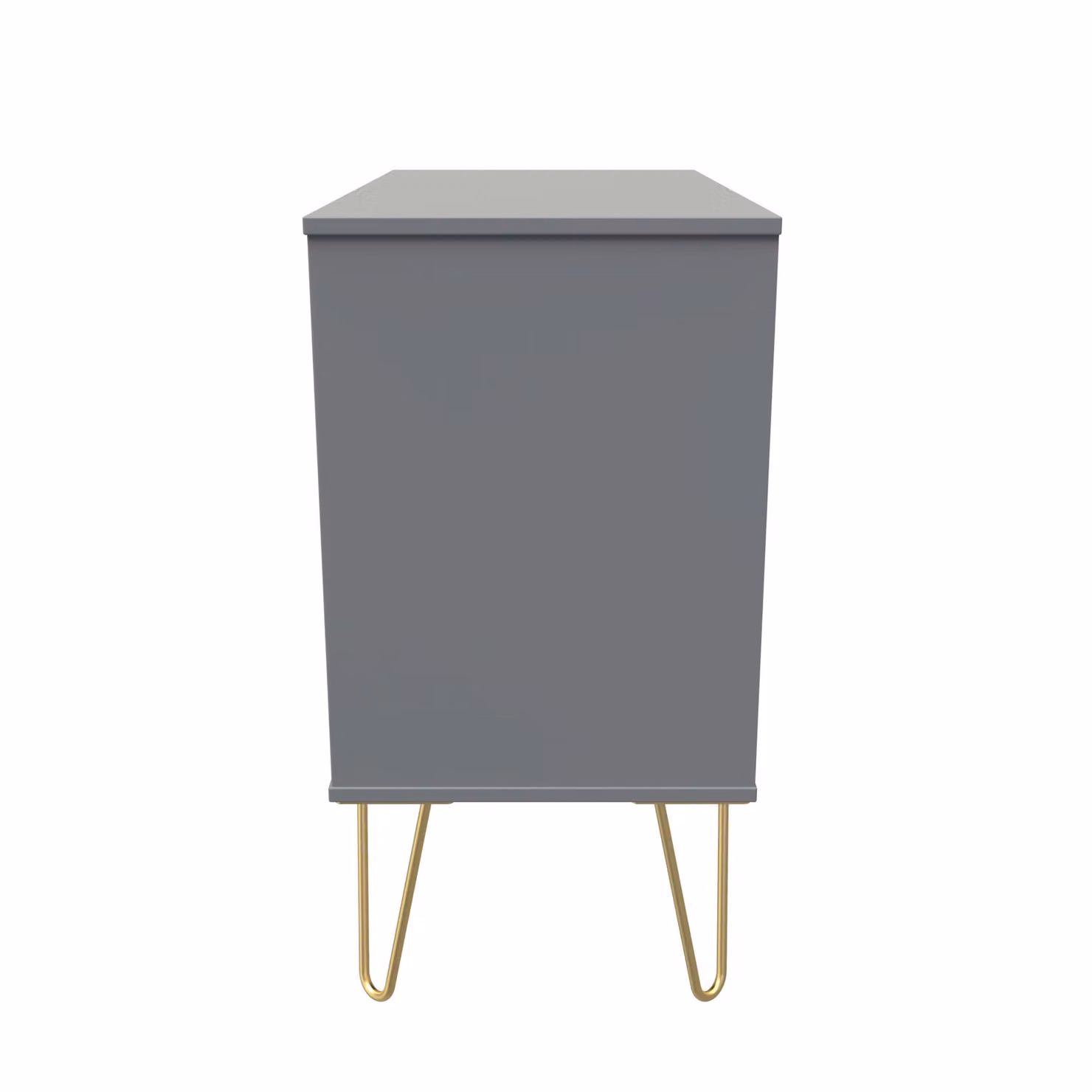 Bexley 3 Drawer Chest in Dark Grey and Gold, Ready Assembled – 2