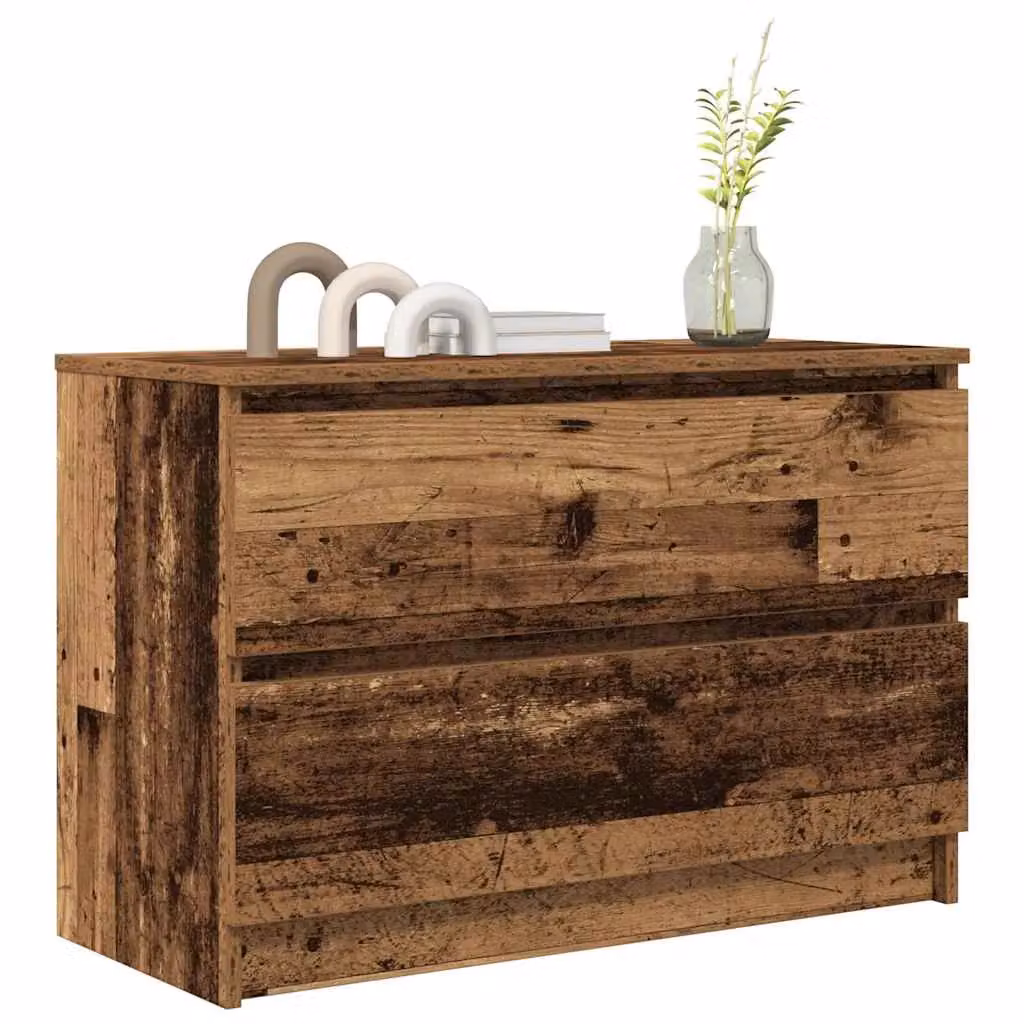 Berkfield Home Rustic TV Cabinet in Brown, W/D/H: 80 x 35 x 54 cm – 3