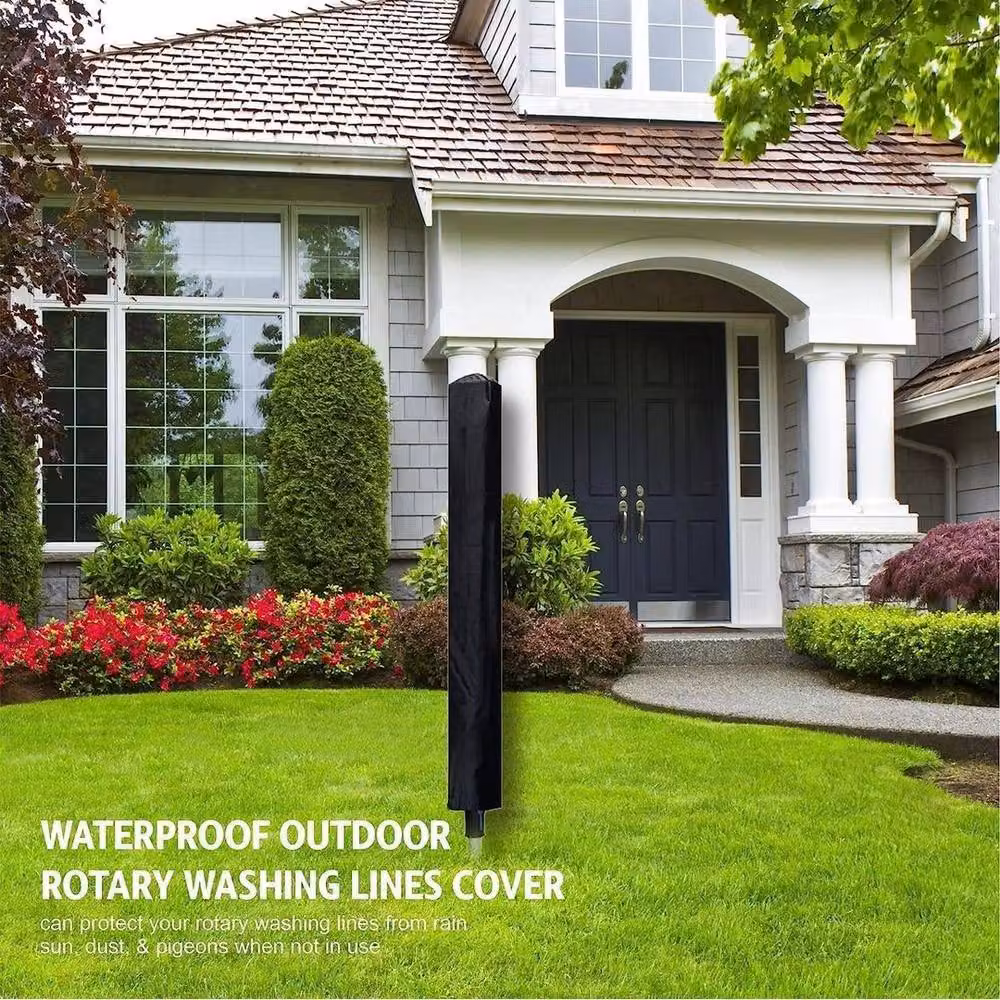 SPETLEK 2x Large Black Heavy Duty Rotary Washing Line Covers – 3