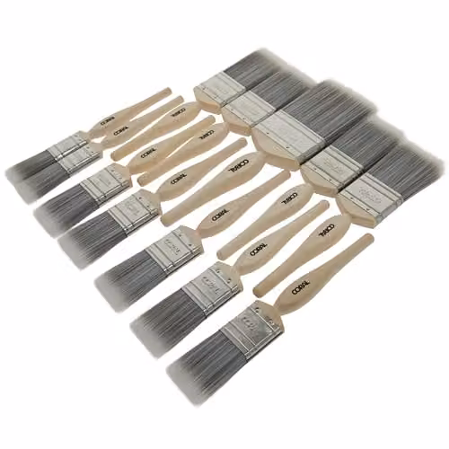 Coral 31409 Painter's Dozen Paint Brush Set, 12 Pack with Synthetic Bristles and FSC Wood Handles for Water and Solvent Based Paints – 3