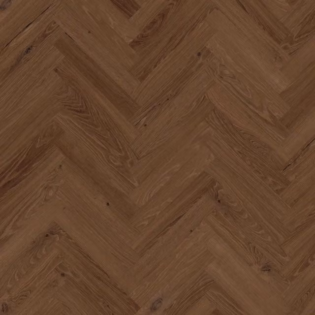 Palio Wood Effect Herringbone Glue Down Luxury Vinyl Tile in Brown, 2mm Thickness – 1