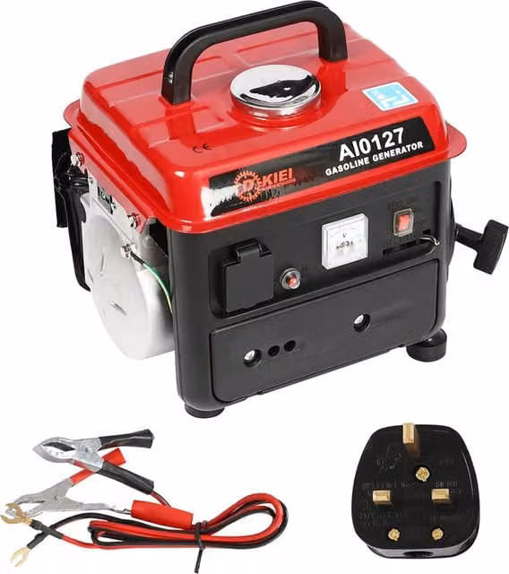 Darphe Portable Petrol Powered Electric Generator in Red and Black