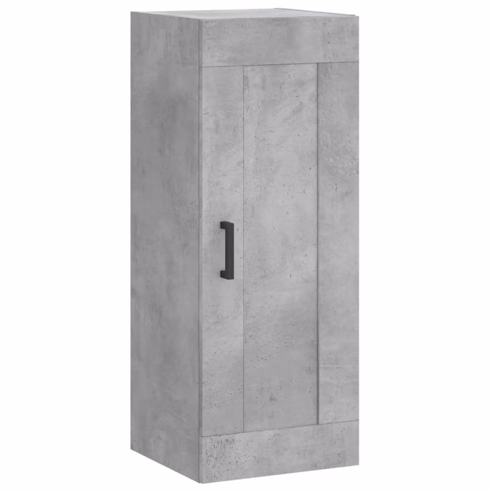 Berkfield Home Wall Mounted Cabinet in Concrete Grey, W/D/H: 34.5 x 34 x 90 cm – 2