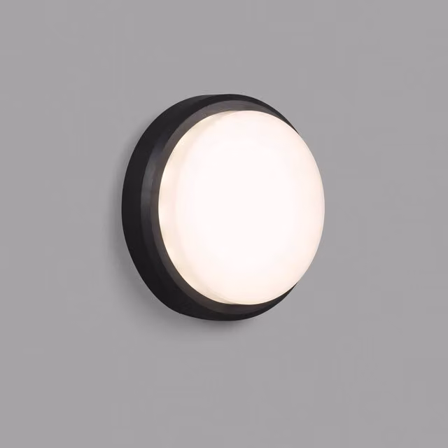 Netlighting Tom Outdoor LED Flush Wall Lamp in Grey, 11W, 3000K, IP65 – 3