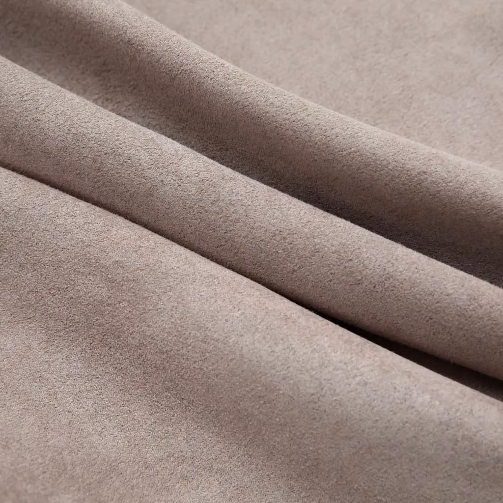 Berkfield Home Blackout Curtains with Metal Eyelets, 2 Pack, Taupe, W: 140 cm, H: 225 cm – 4