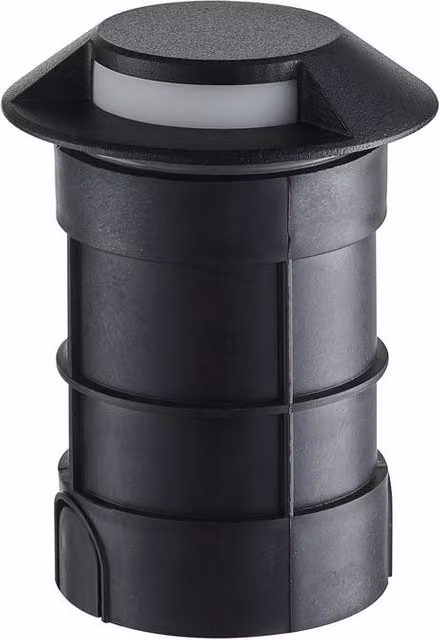 Netlighting Sort LED Outdoor Recessed Ground Light, Black Sandblasted, 3000K Warm White, IP65 – 1