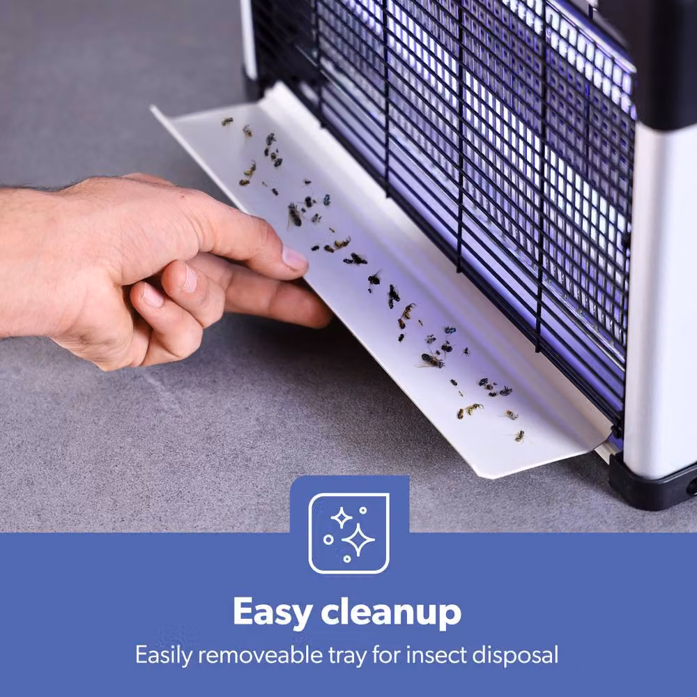 Geepas Electric Insect Killer Fly Zapper with 2x8W Bulbs in White – 6