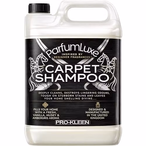 Pro-Kleen Parfum Luxe Carpet Shampoo with Vanilla, Musk and Ambergris Fragrance, 5 l