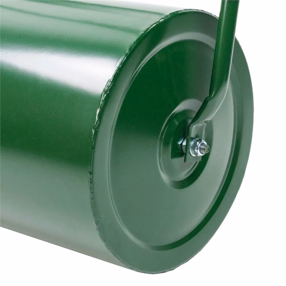 VOGREX Large Heavy Duty Garden Lawn Roller, 48L Green Barrel for Grass Seed and Sand – 4