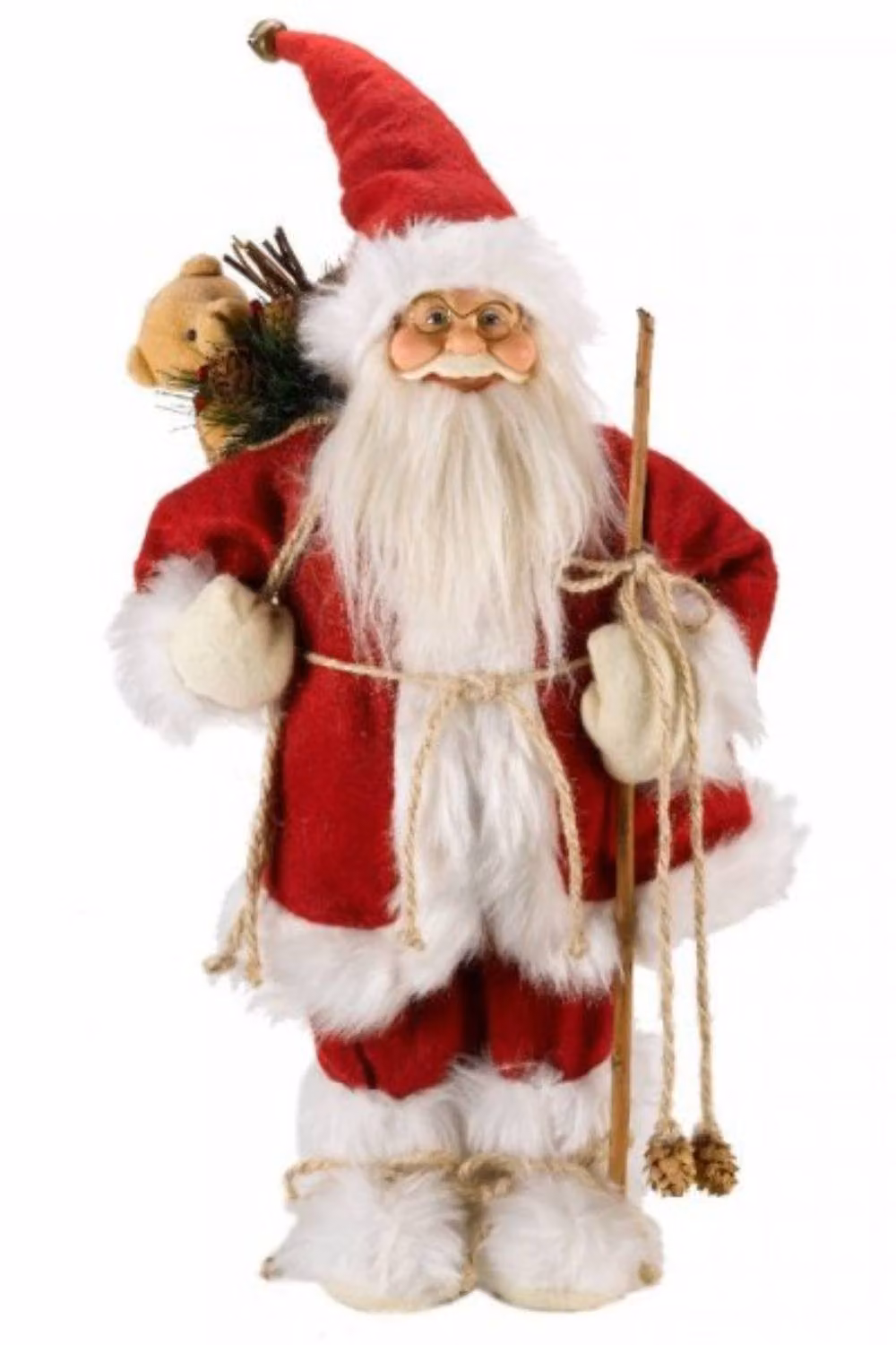 Marco Paul Red Pre-Lit Tabletop Santa Claus Christmas Decoration, Height: 45 cm – 2