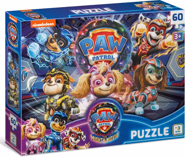 Paw Patrol Operation Meteor Blast Jigsaw Puzzle by DODO, 60 Pieces, Blue and Multicolour