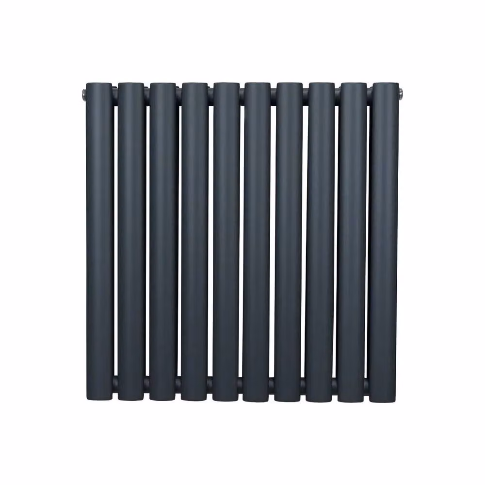 Monstershop Oval Column Radiator in Anthracite Grey, W/D/H: 60 x 60 x 60 cm – 2