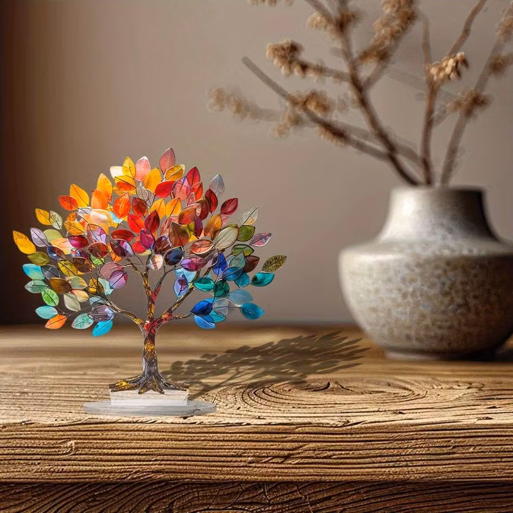 Quipulse Tree of Life 2D Acrylic Multicolour Desk Ornament – 2