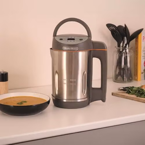 Hamilton Beach 3-in-1 Soup Maker, Smoothie Blender and Jam Maker with Digital Display, 1.6L, Grey HBSM003G – 2