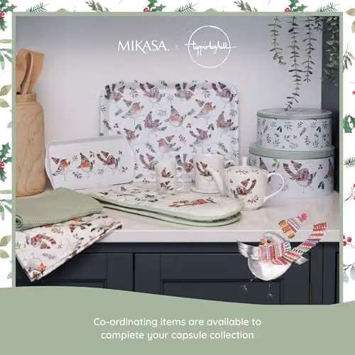 Mikasa TipperleyHill Robin Cake Tins, Set of 2, White – 4