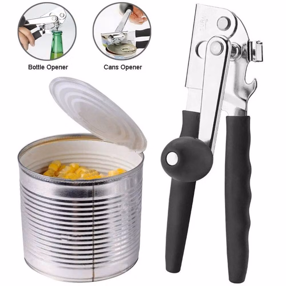 SPETLEK Durable Non-Slip Can Opener with Ergonomic Grip in Black – 3